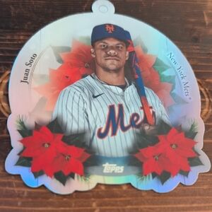 2025 Topps Holiday Juan Soto Ornament Card Mets